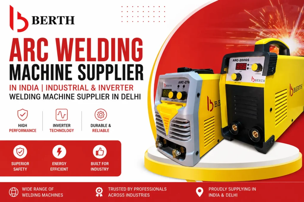 Berth arc welding machine supplier in India offering industrial welding machines for fabrication construction and heavy engineering industries